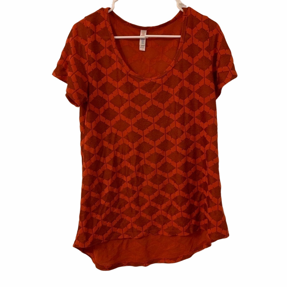 Lularoe Red Blouse Size Small Perfect Condition